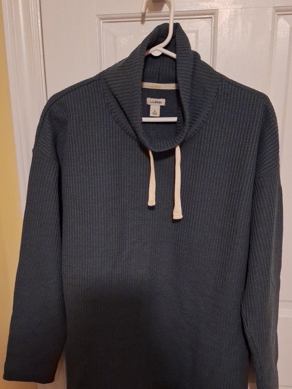 L.L. Bean Men's/Unisex Slate Blue Cowl Neck Sweater